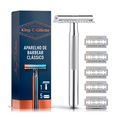 Imagem da oferta Kit King C.Gillette 1 Aparelho Clássico + 5 Laminas Para Barbear