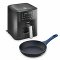 Imagem da oferta Fritadeira Elétrica Airfryer Smart Vision 6L e Panela Home Azul Saute Petit 20cm