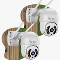 Imagem da oferta Kit 2 Câmera Segurança Ip Interna Externa Wifi iCSee Infravermelho Prova DÁgua - HW