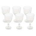 Imagem da oferta LYOR - Conjunto 6 Taças de Água Vidro Faces 300ml