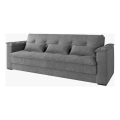 Imagem da oferta Estofados Sofá-cama Reclinável 3 Lugares Maria Suede Cinza Desenho do tecido Liso 12x s/j
