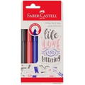 Imagem da oferta Caneta Ponta Fina Faber-Castell Fine Pen Colors FPBES3NZF 3 Cores Básicas (Azul Vermelho e Preto)