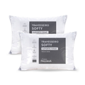 Imagem da oferta Kit 2 Travesseiros Micropercal Softy Suporte Firme Enchimento Silicone