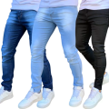 Imagem da oferta Kit 3 Calça Jeans Skinny Masculina Com Lycra Estica Muito Nf