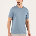 Imagem da oferta Camiseta masculina Essencial Regular - Azul Aço