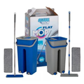 Imagem da oferta Rodo Flat Mop Esfregão Mágico Sortido Balde Duplo Lava Seca Tira Pó Microfibra Lavável Reutilizável Casa Limpeza de