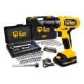 Imagem da oferta Parafusadeira Furadeira Sem Fio Bateria 12v P Madeira Metal Tb-12e The Black Tools Com Jogo De Soquetes 40 Peças