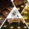 Imagem da oferta Kit 4 Peças Luminárias Espeto para Jardim E Gramado Externas LED Solar Á Prova D'Água