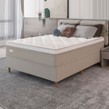 Imagem da oferta Cama Box Casal Umaflex Milão com Revestimento em Malha + Colchão com Euro Pillow e Molas Ensacadas 30x138x