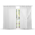 Imagem da oferta Cortina de Microfibra com voil 6,00x2,70 para quarto sala Decoração de Casa - 2m 3m 4m 5m 7m 8m