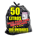 Imagem da oferta Saco De Lixo 50 Litros Reforçado 100 Unidades Forte Lixex