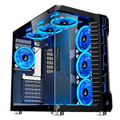 Imagem da oferta Gabinete Gamer Rise Mode Galaxy Glass Mid Tower ATX Lateral e Frontal em Vidro Temperado Preto - RM-GA-GG-FB