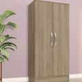 Imagem da oferta Guarda Roupa Multiuso 2 Portas Sam Casa 812 Rústico - Branco