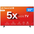 Imagem da oferta Smart TV 4K LG NanoCell 55" Processador 5 Ger7 AI Alexa Controle Smart Magic e Wi-Fi - 55NANO80TSA