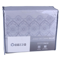 Imagem da oferta Jogo de Cama Queen com 4 Peças Microfibra Ellie Cazza Cinza