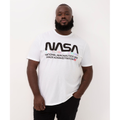 Imagem da oferta Camiseta de algodão plus size nasa refletiva manga curta