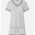 Imagem da oferta Pijama Curto em Viscose com Viés Contrastantes