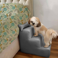 Imagem da oferta Escada Pet Para Cães e Gatos Teddy 3 Degraus Grafitte - Cinza