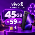 Imagem da oferta Vivo Controle 45GB por R$ 59mês + Gemini por 6 meses