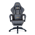 Imagem da oferta Cadeira Gamer Husky Tempest 700 Até 145kg Almofadas Reclinável 150º PU Descanso para Pés Cinza - HCG700CZ