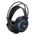 Imagem da oferta Headset Gamer HP DHE-8001 LED Azul Drivers 40mm USB Preto - 9NG12AA