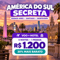 Imagem da oferta Pacote de Viagem América do Sul Secreta - 5 noites 1 pessoa