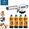 Imagem da oferta Kit Maçarico Portátil Automático com 4 Refis de Gás