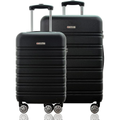 Imagem da oferta Kit Conjunto 2 Malas de Viagem Rígida Expansiva Bordo 10kg e Média Despachada 23kg Rodas Duplas 360º Cadeado TSA - Gladiador