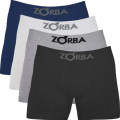 Imagem da oferta Pacote 4 Cuecas Boxer Algodão Box Masculina Cotton Zorba