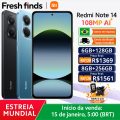 Imagem da oferta Estreia mundial Versão global Xiaomi Redmi Note 14 MediaTek Helio G99-Ultra 108MP AI 5500mAh 6,67" AMOL