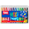 Imagem da oferta Giz Retrátil Tris 7897476686936 Multicor pacote de 12
