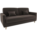 Imagem da oferta Sofá-cama Casal 3 Lugares Reclinável Veludo Matrix Emília
