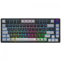 Imagem da oferta Teclado Gamer SuperFrame Ribbon Wireless RGB Switch Red 75% ABNT Hot Swap Black/Grey