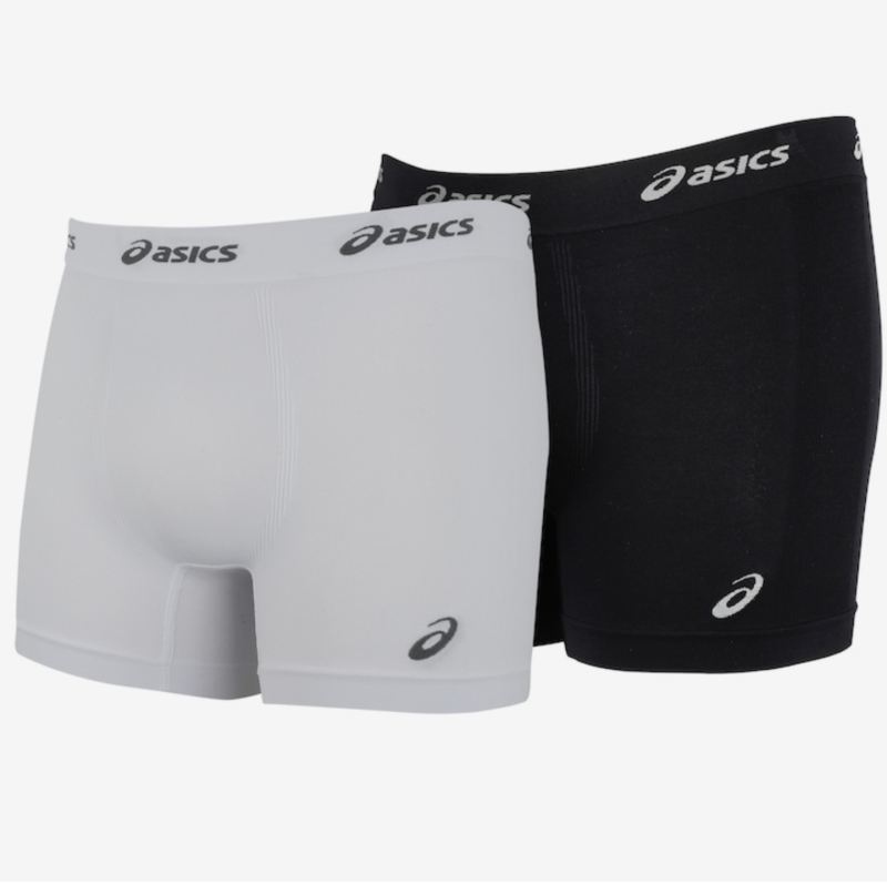 Kit Cuecas ASICS Boxer Sem Costura com 2 Peças - Adulto