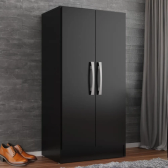 Imagem da oferta Armário Multiuso 2 Portas Vaticano Preto Dh