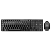 Imagem da oferta Kit Teclado e Mouse com Fio CF50 1200DPI Preto Multi - TC309