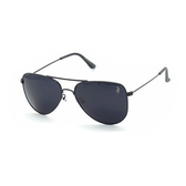 Imagem da oferta Óculos de Sol Aviador Unissex Polo London Club Armação em Metal Stainless Stell (preto)