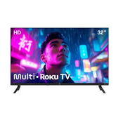 Imagem da oferta Smart TV DLED 32" HD Multi Essencial Roku 3HDMI 2USB Wi-Fi