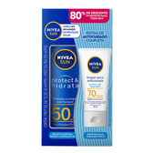 Imagem da oferta Kit Nivea Protetor Solar Facial FPS 70 Toque Seco Antissinais 40ml + Corporal Protect & Hidrata 200ml