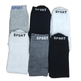 Imagem da oferta kit 6 Pares Meias Masculina Cano Alto Sport