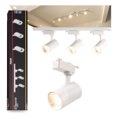 Imagem da oferta Kit Trilho Eletrificado 15w 3000k 1m Branco 3 Spots Led Branco Quente 110v/220v 251931388 Avant