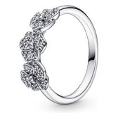 Imagem da oferta Anel De Prata Pandora Flores Amor Perfeito Em Pavé