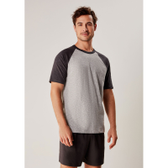 Imagem da oferta Pijama Curto Masculino Hering Raglan - Tam P