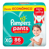 Imagem da oferta 4 pacotes Fralda Pampers Pants Tamanho XG 86 Unidades