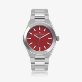 Imagem da oferta Relógio Monte Carlo Masculino em Aço e Mostrador Vermelho