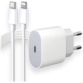 Imagem da oferta Cabo Usb-C-Lightning + Fonte Carregador 25W Turbo Compatível iPhone X Xr SE 11 12 13 14 Premium