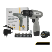 Imagem da oferta Furadeira Parafusadeira Bateria 12v Razi Bivolt