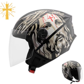 Imagem da oferta Capacete Aberto Jesus Cristo Feminino Masculino Pro Tork New Liberty Three Cristão Religioso