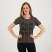 Imagem da oferta Camiseta Flamengo Leave Feminina Cinza