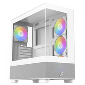 Imagem da oferta Gabinete Gamer SuperFrame Detonator White Mid Tower Vidro Temperado E-ATX Sem Fonte Sem Fan